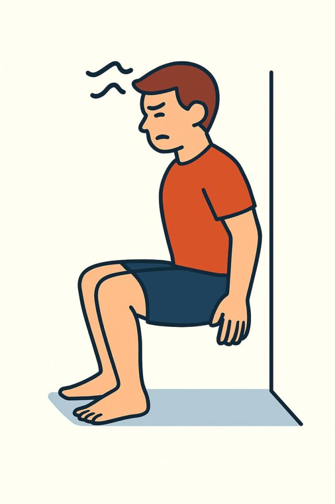 تمرين (squat) لتقوية عضلات الفخذين وتحسين استقرار أسفل الظهر في حالات عرق النسا”